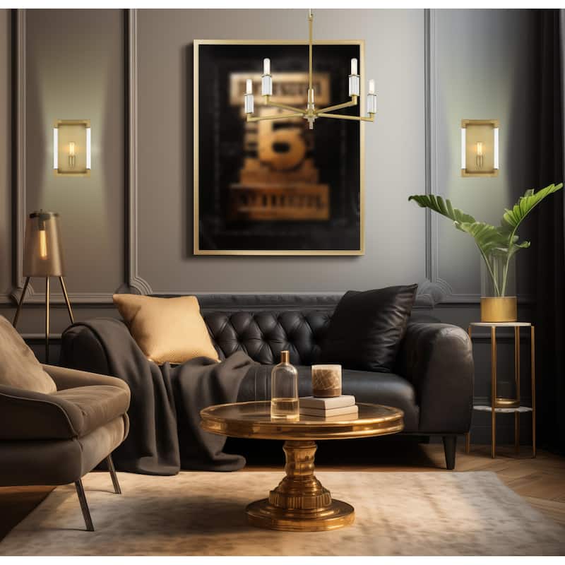 Minka Lavery 1457 Oro District 5 Light 23" Wide Vantage Chandelier