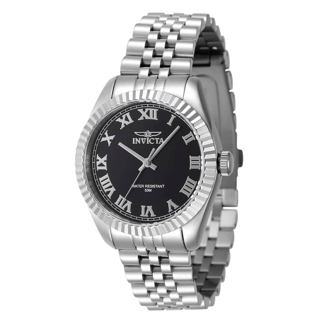 Invicta Women's 47408 Specialty Quartz 3 Hand Black Dial Watch
