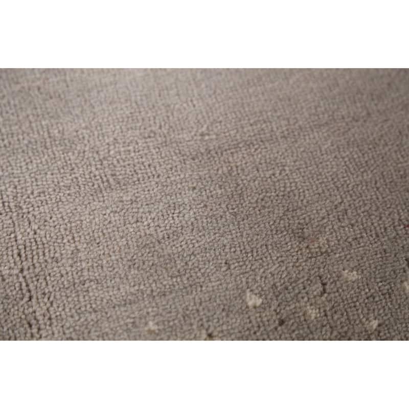 Hand Knotted Oriental 100% Wool Carpet Tribal Animal Pictorial Beige & Ivories Gabbeh Area Rug - 7' 11'' X 8' 1''