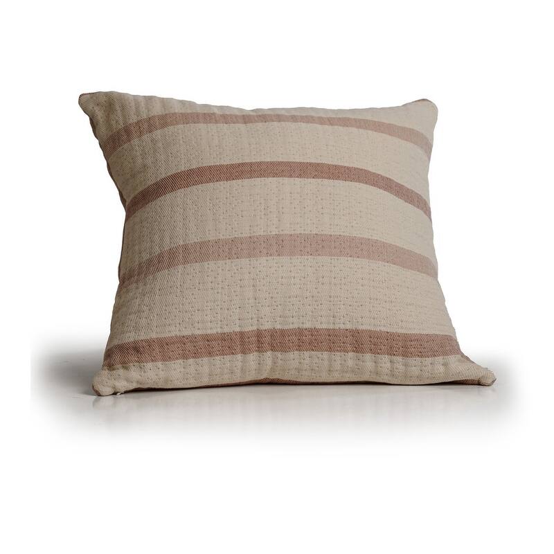 Farm to Home Horizon Decorative Pillow, Soft Reversible Cotton - Brown