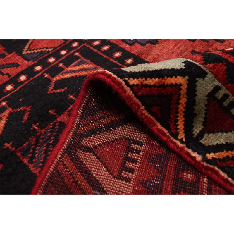 ECARPETGALLERY Hand-knotted Melis Vintage Red Wool Rug - 4'10 x 8'0