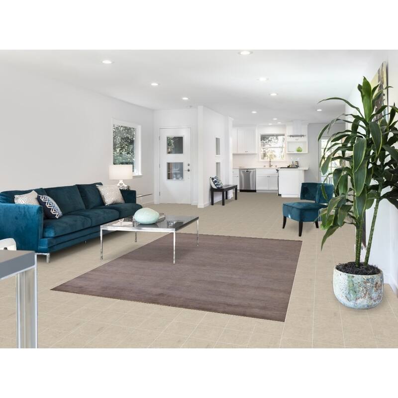 Gray Modern Gabbeh Oriental Area Rug Hand-Knotted Wool Carpet - 5'7"x 7'8"