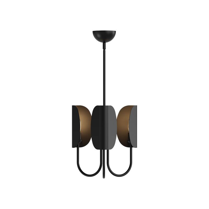 Alora Lighting CH450715 Seno 3 Light 15" Wide Chandelier - Matte Black
