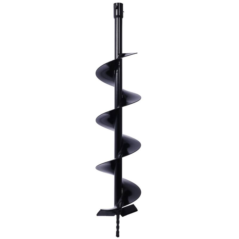 6 Piece Steel Hole Digger Replacement Auger Bits,4"+6"+8"+EXTENSION ROD KIT