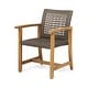 preview thumbnail 8 of 10, Crestview Outdoor 4 Seater Acacia Wood Dining Set by Christopher Knight Home