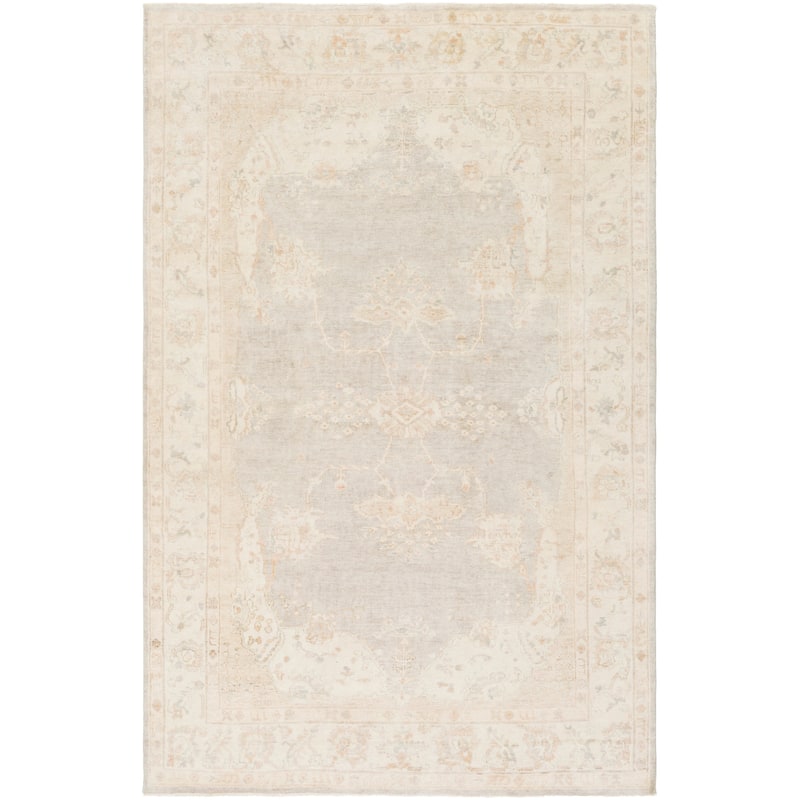 Hand Knotted Annes Wool Area Rug - 10' x 14' - 10' x 14' - Light Grey