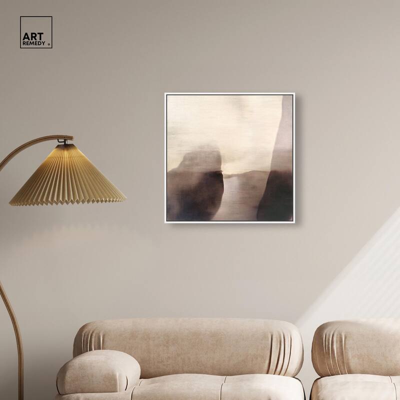 Pale Taupe II Canvas by Art Remedy