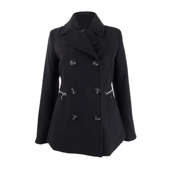 Maralyn /& Me Juniors Double-Breasted Peacoat