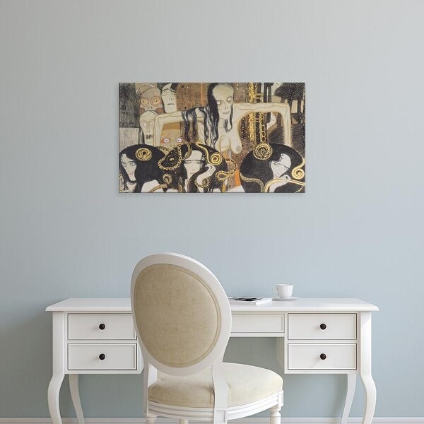Easy Art Prints Gustav Klimt's 'Gorgons' Premium Canvas Art