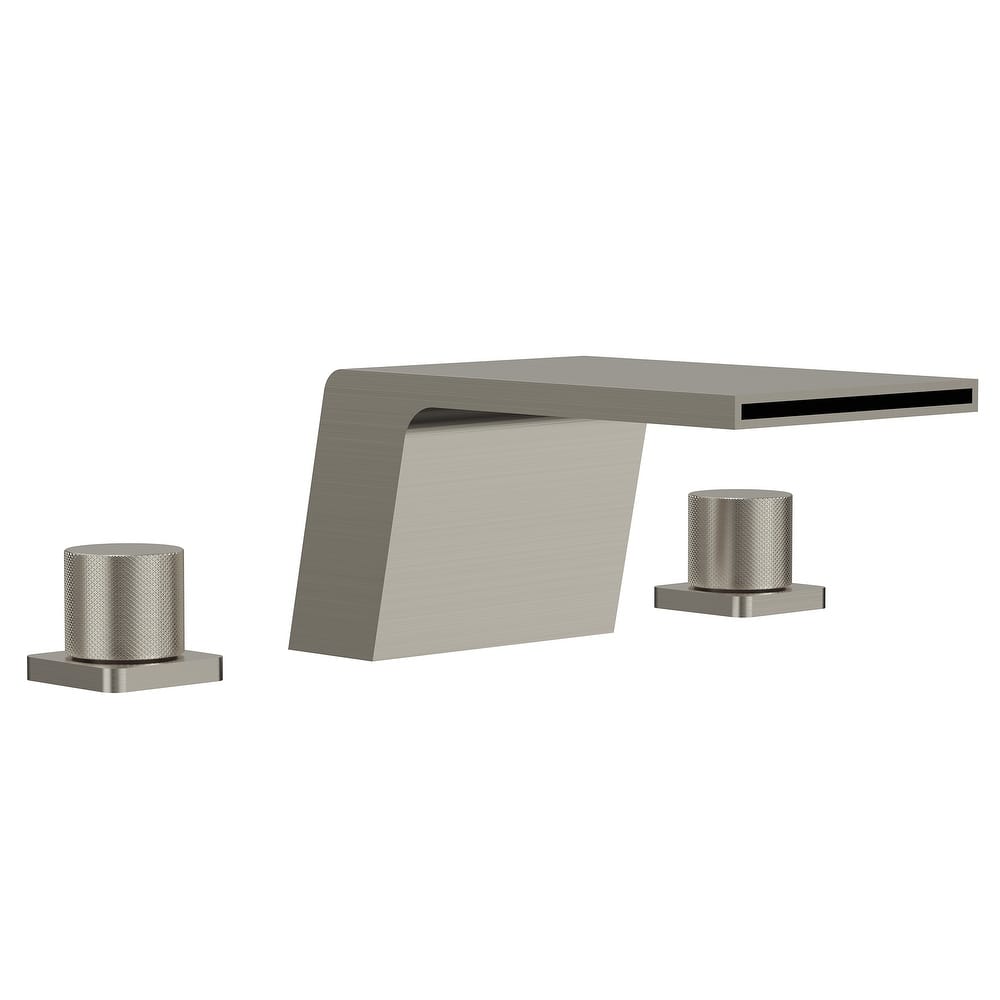 GRANDJOY Waterfall Bathtub Faucet with Two Handle and Elegant Design