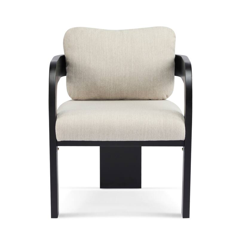 2-Pack Green Boucle Dining Chairs - Pillow Back Support & Natural Solid Wood Frame, Set of Two
