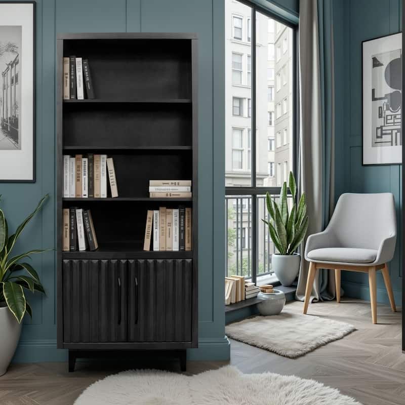 Bridgevine Home Radiance 78 inch High Bookcase Pier, No Assembly Required