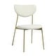 preview thumbnail 22 of 33, Modern Metal Open Back Design Dining Chairs, Set of 2
