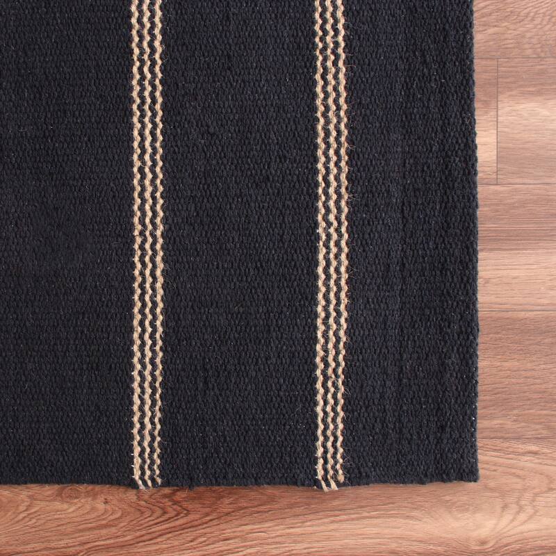 Sevita Striped Jute Area Rug