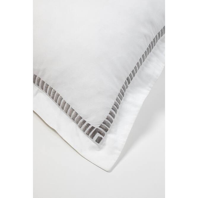 Savona Sham, Grey, Standard