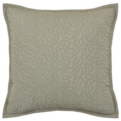 Royal Court Evergreen 16" Square Quilted Decorative Throw Pillow