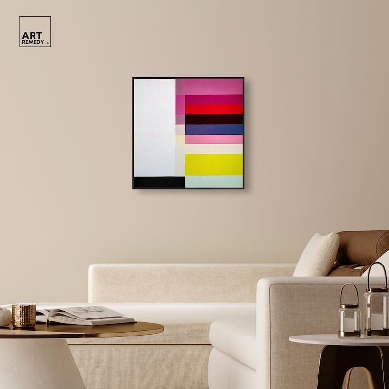 Quadratic Composition Canvas by Art Remedy