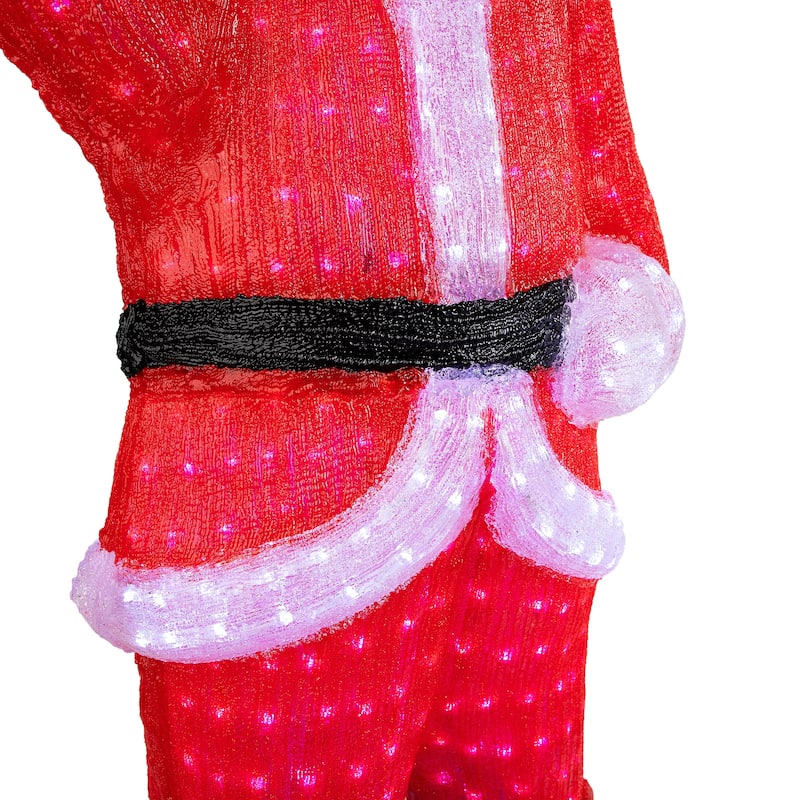 Lighted Commercial Grade Santa Claus Christmas Decor 3.75' Red Blue