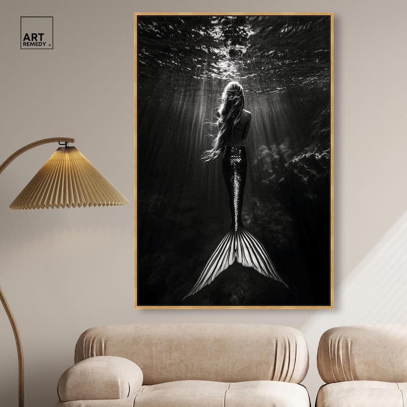 Mermaid Night Canvas by Art Remedy