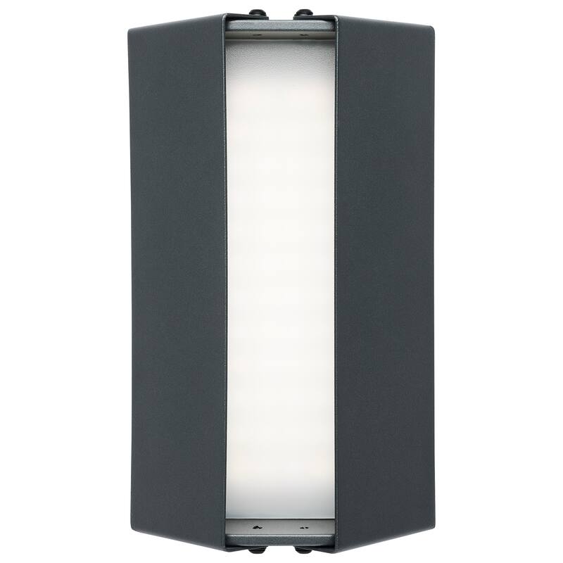 Peak LED Wall Sconce CCT Selectable Matte Gray Finish