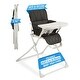 preview thumbnail 8 of 11, Folding High Chair (for 6 to 36 Months), Folding Beach High Chair with Removable Dishwasher Safe Tray, Safety Harness Black