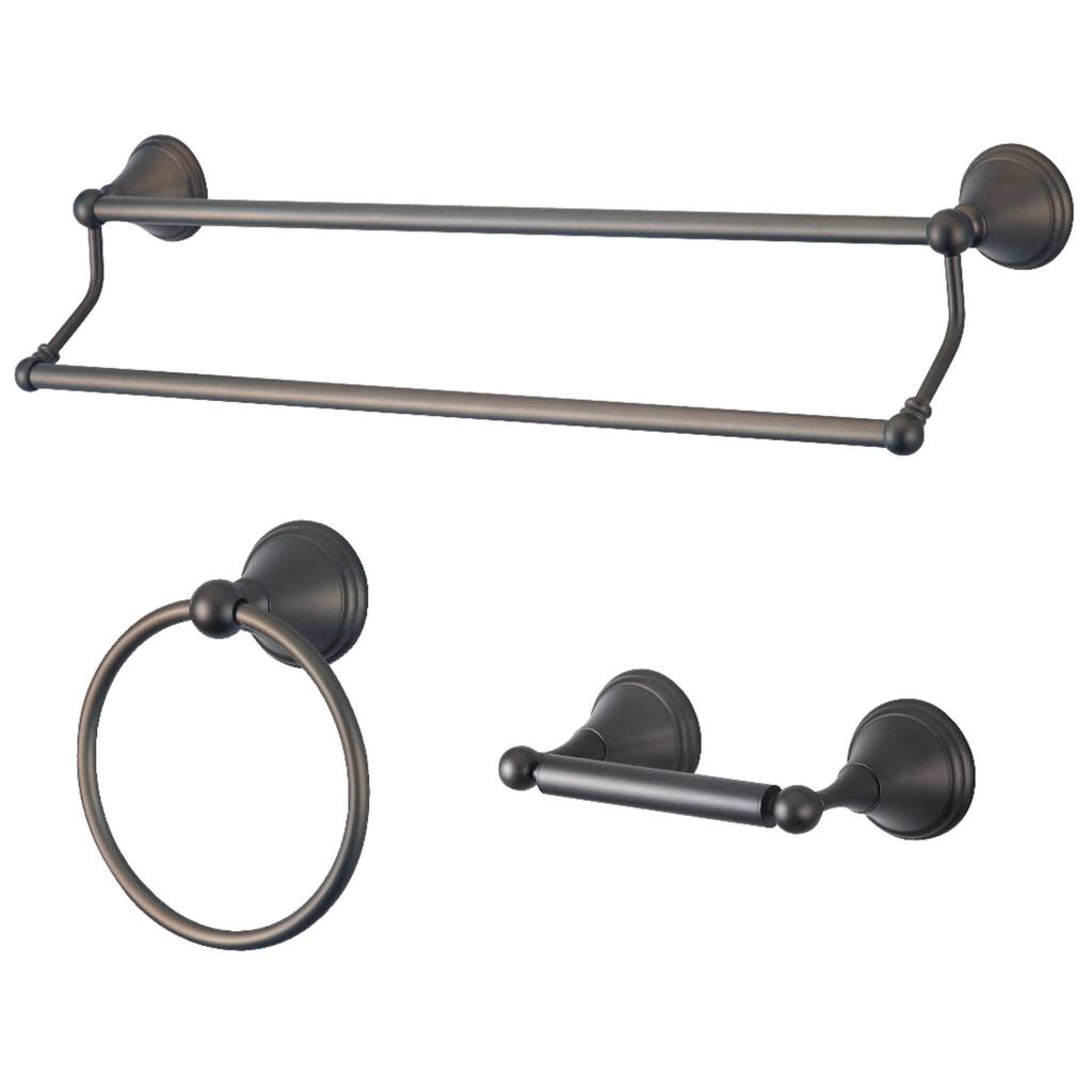 Kingston Brass Governor Bathroom Hardware Set - Includes 24" Towel