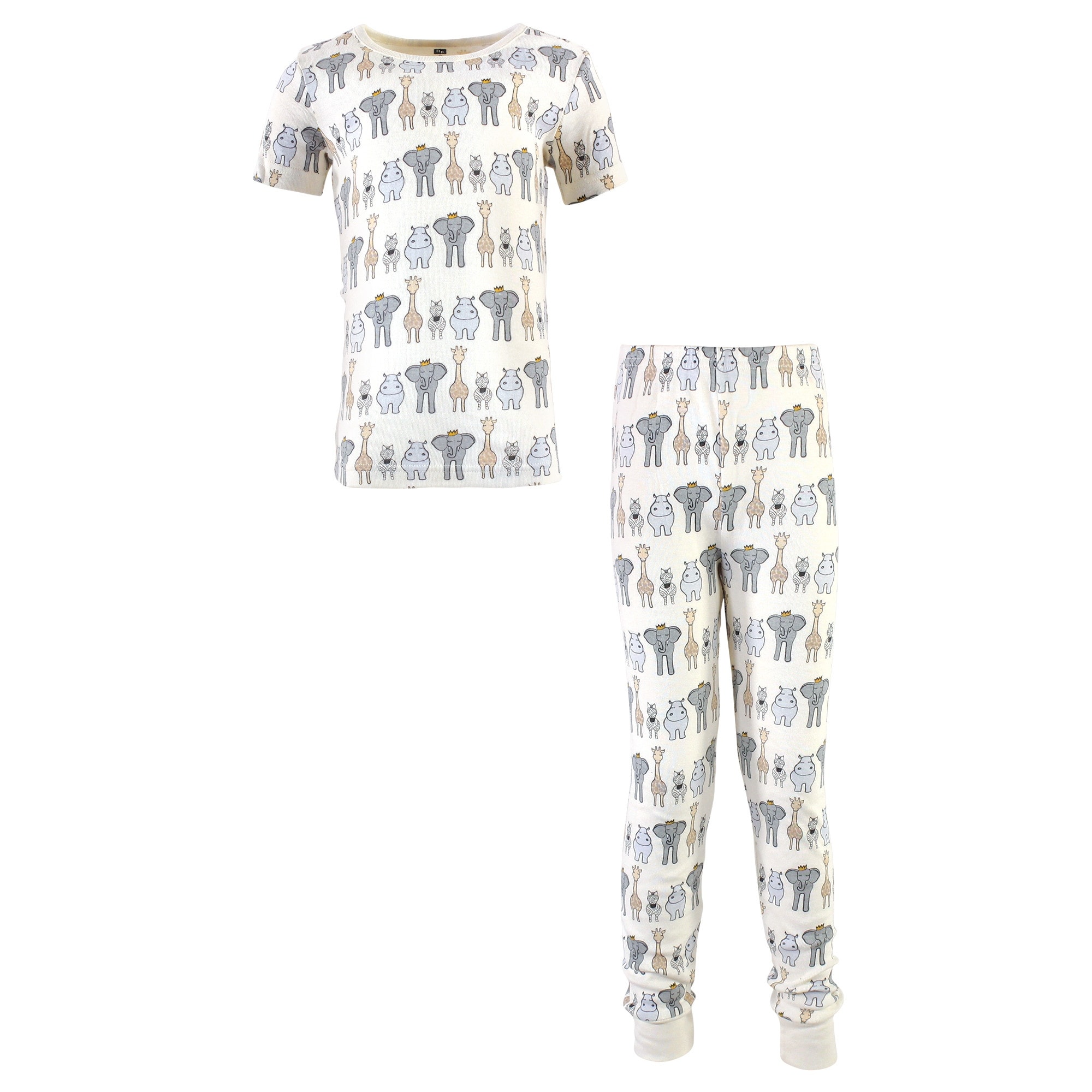 Hudson Baby Toddler and Kids Boy Cotton Pajama Set, Royal Safari