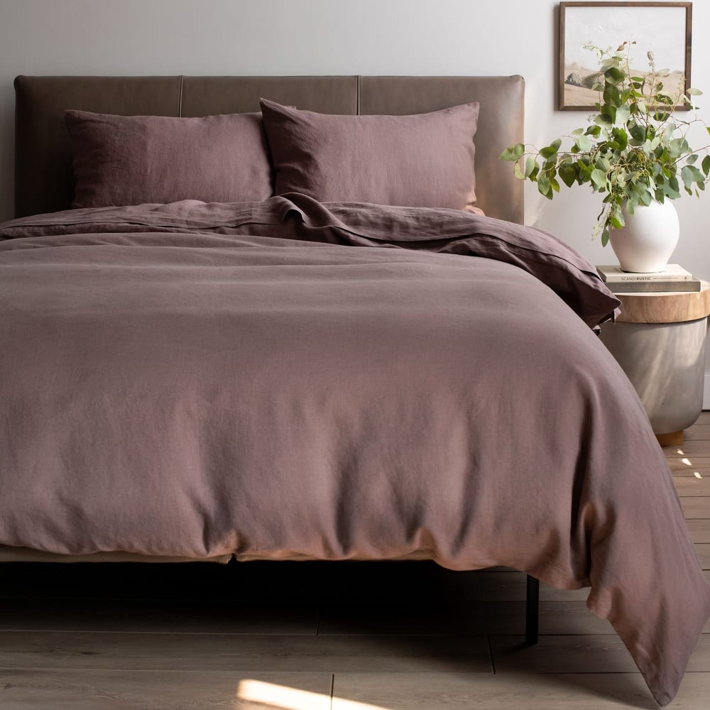 100% French Linen Duvet Cover by BOKSER HOME