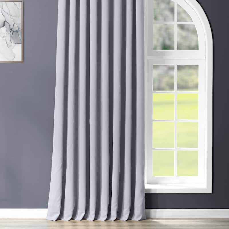 Exclusive Fabrics Extra Wide Room Darkening Grommet Curtain 120 Inch (1 Panel)