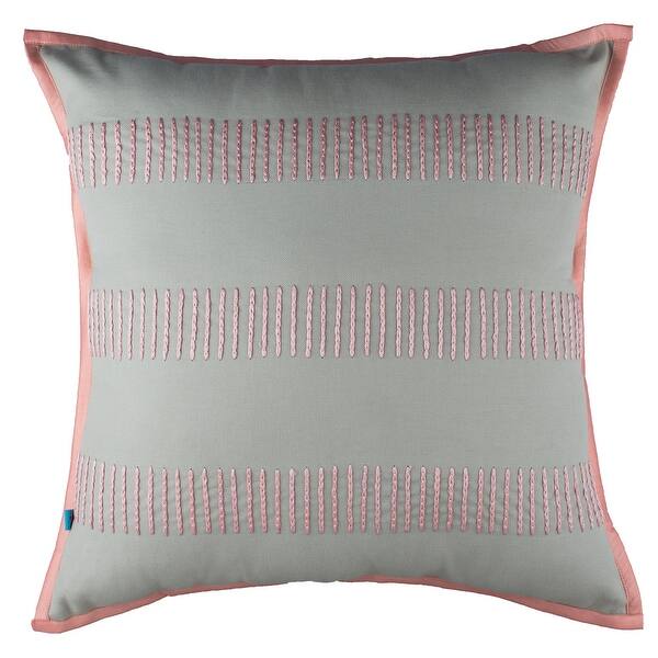 Shop Modern Casual Grey Cotton Decorative Handmade Throw Pillow