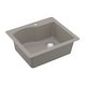 preview thumbnail 37 of 54, Karran Drop-In Quartz Composite 25 in. Single Bowl Kitchen Sink Kit