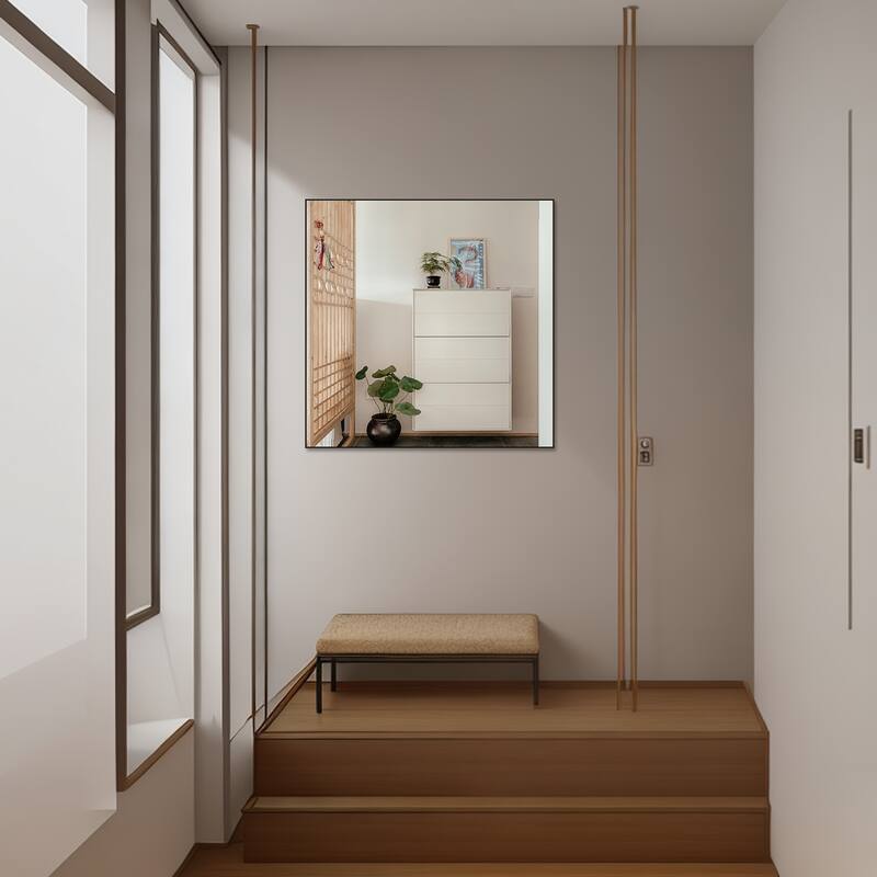 36X36" Oversized Modern Rectangle Bathroom Mirror