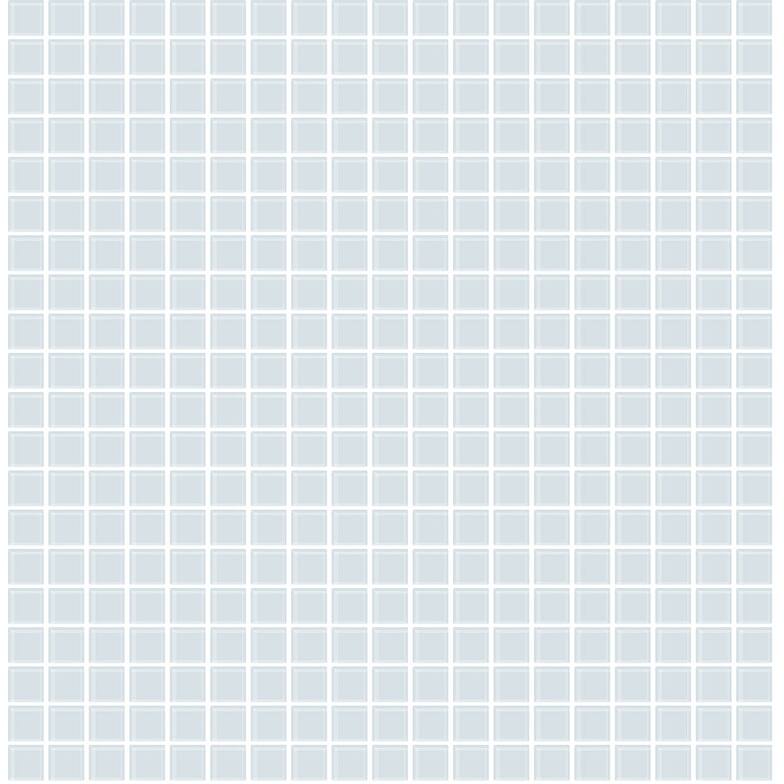 Brewster Crystalline Light Blue Glass Tile Wallpaper - 20.5in x 396in x 0.025in