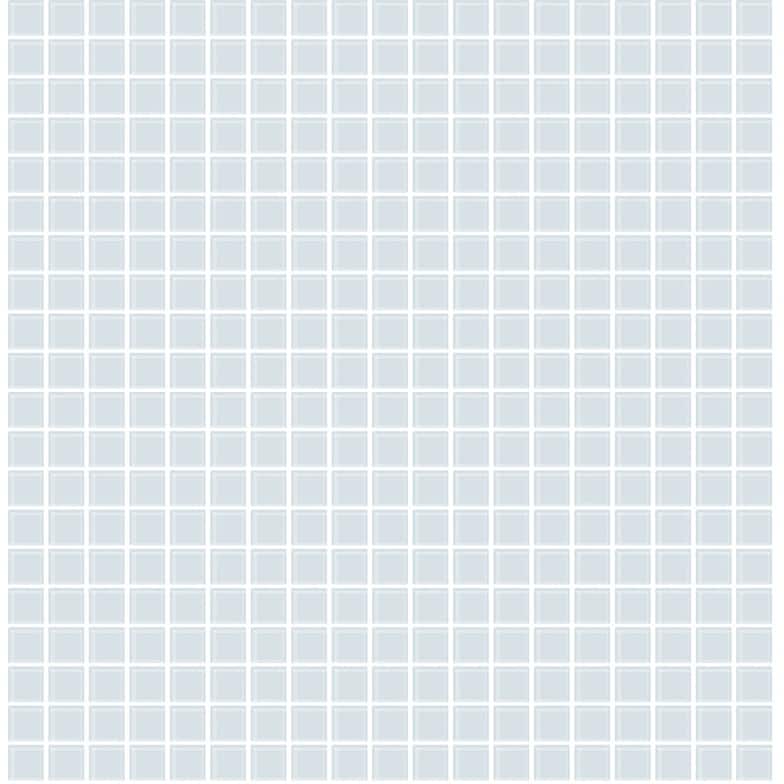 Brewster Crystalline Light Blue Glass Tile Wallpaper - 20.5in x 396in x 0.025in