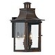 preview thumbnail 5 of 3, Chalmers 2-Light Outdoor Wall Lantern in Aged Copper