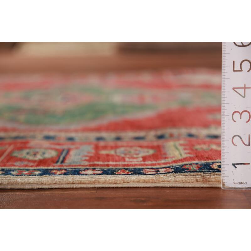 Vegetable Dye Heriz Serapi Oriental Rug Hand-Knotted Wool Carpet - 4'1"x 6'8"