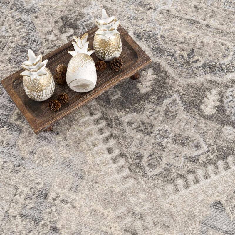 Brend Traditional Oriental Medallion Area Rug