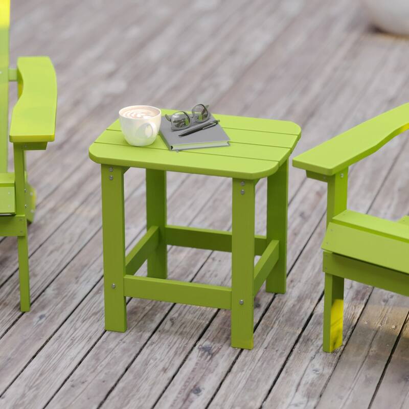 All-Weather Poly Resin Adirondack Side Table - Patio Table