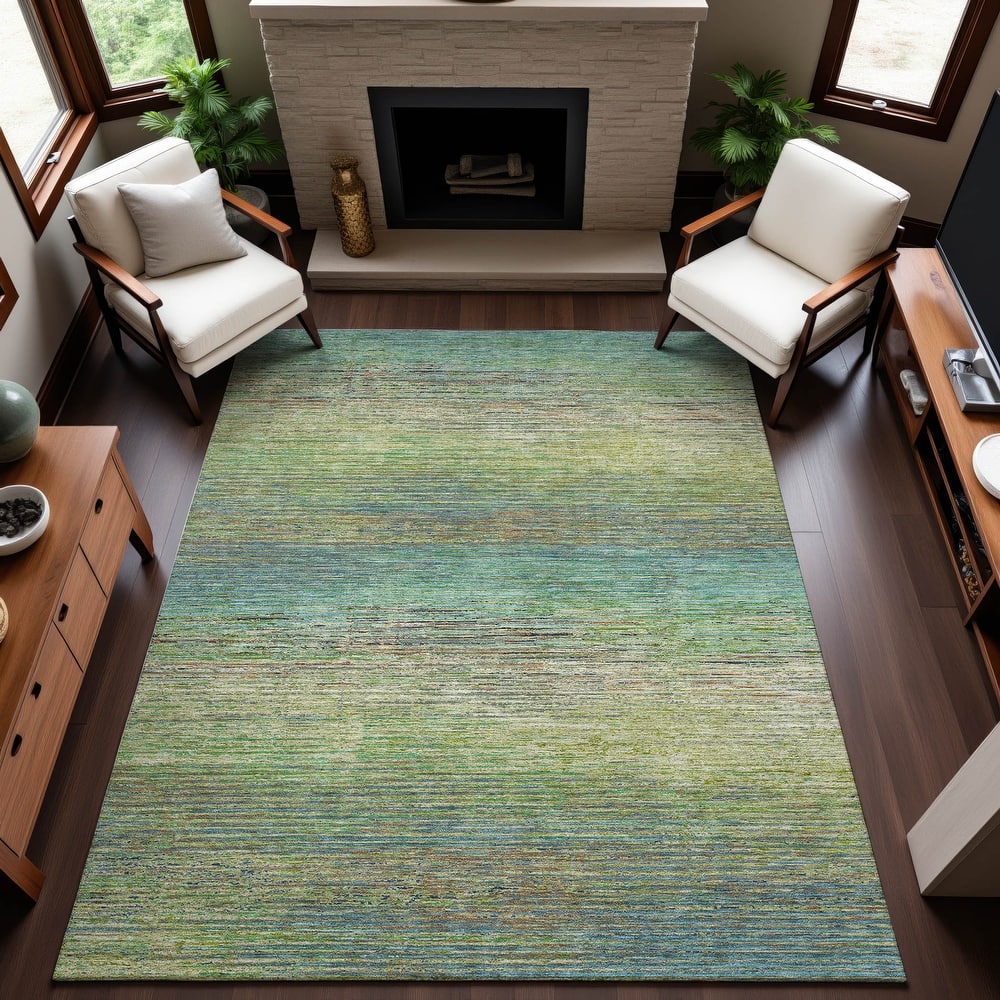 Premium Washable Super Soft Ombre Stripes Mayfield Rug
