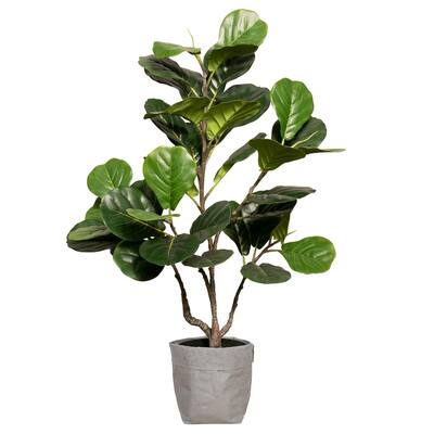 Vintage Home Artificial 37" High Artificial Faux Fig Tree WithEco Planter For Home Decor - 40"