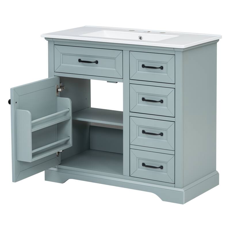 Christopher Knight Home 36" Bathroom Vanity for Elegant Storage and Style