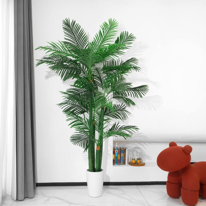 7.9' Golden Cane Artificial Palm Tree
