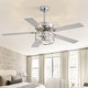 preview thumbnail 2 of 17, 52" Reversible 5-Blade Caged Ceiling Fan with Light and Remote