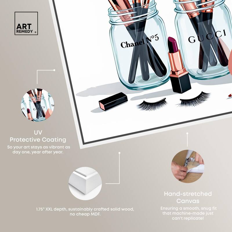 Glamour Glassware Canvas by Art Remedy