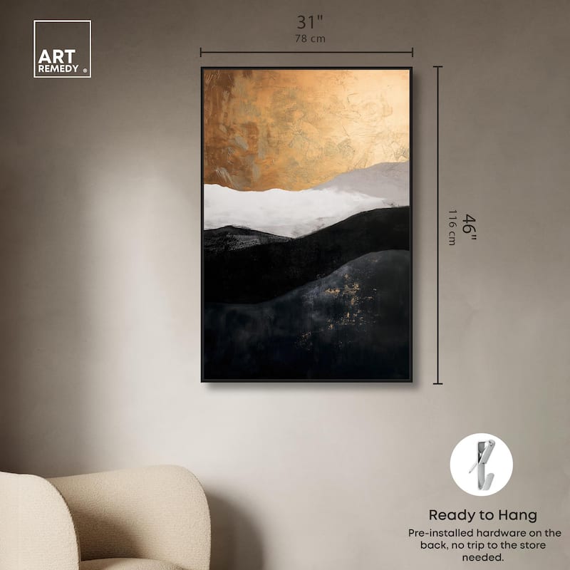 Golden Vista I Canvas by Art Remedy