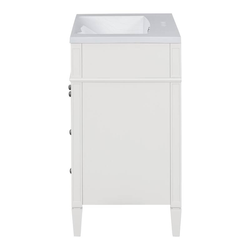 30"Wall Mounted Bathroom Vanity with Resin Sink