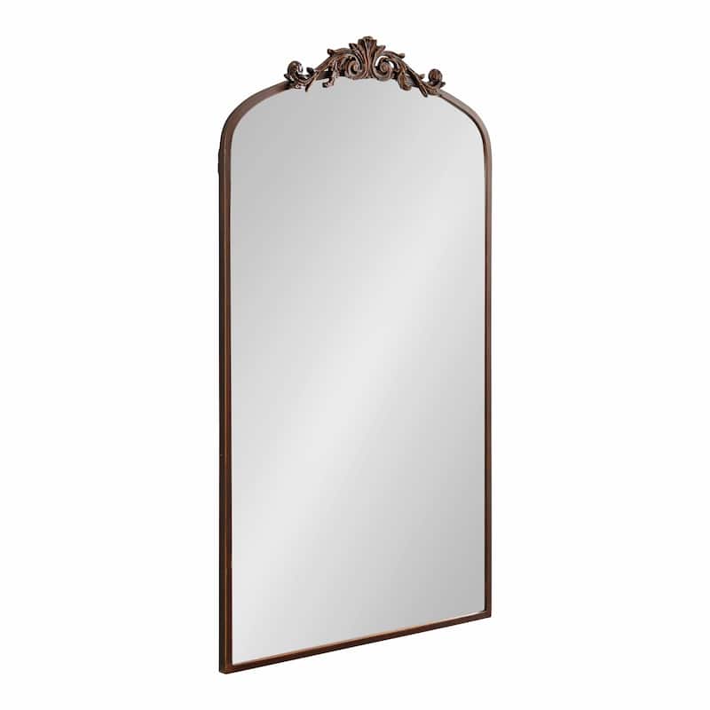 Kate and Laurel Arendahl Traditional Baroque Arch Wall Mirror - 24x42 - Bronze