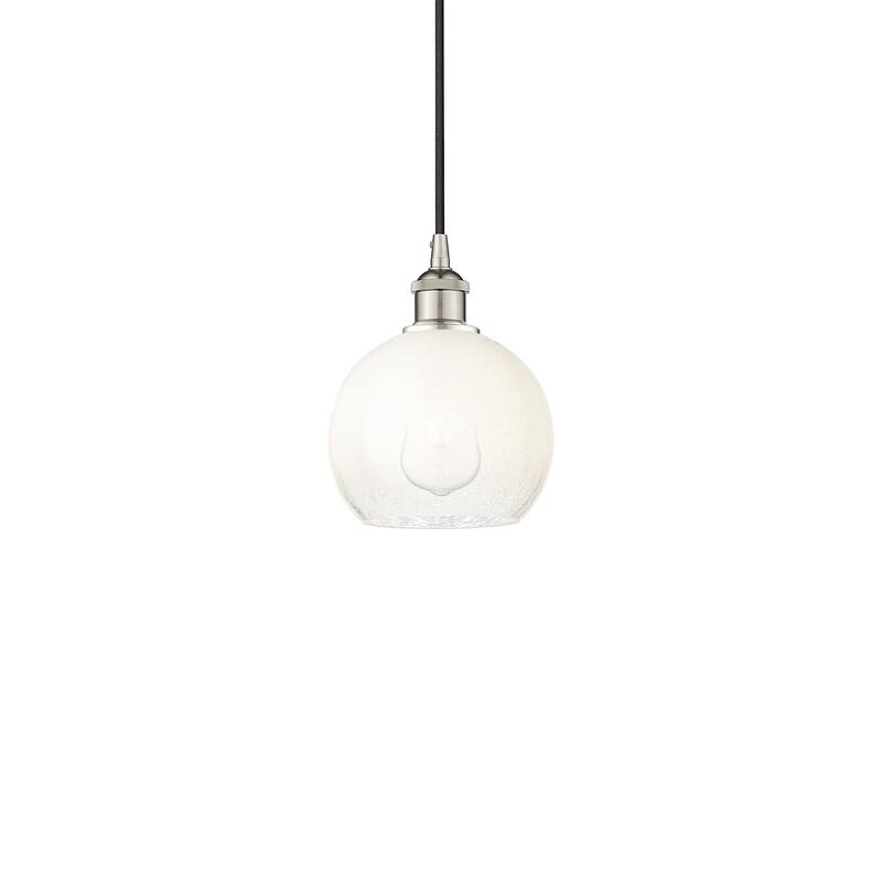Innovations Lighting 616-1P-11-8 Brookhaven Globe Pendant Brookhaven - Polished Nickel / Opal