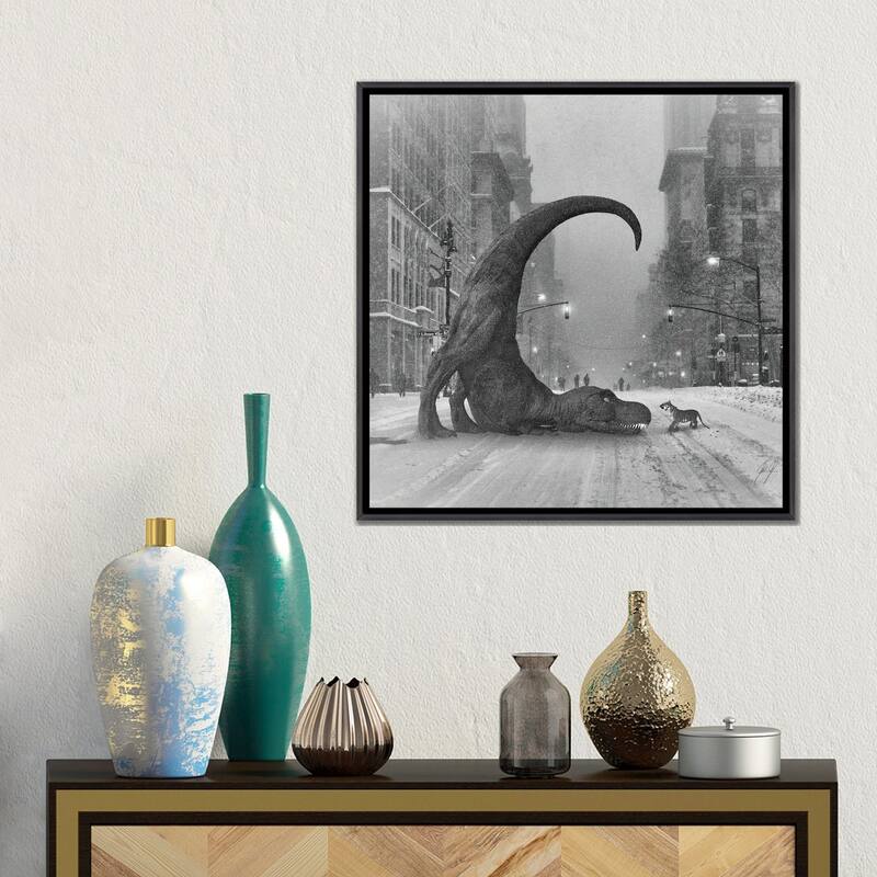 iCanvas "Wanna Play" by Kathrin Federer Framed