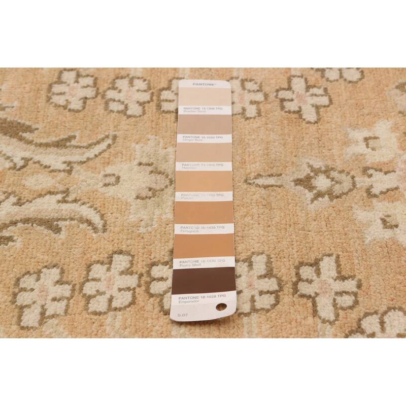 ECARPETGALLERY Hand-knotted Peshawar Finest Brown Wool Rug - 8'0 x 10'2